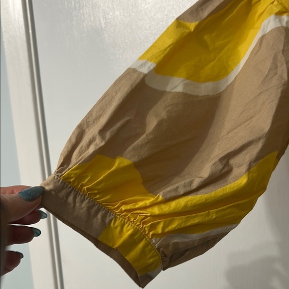 CHINTI & PARKER Yellow and Tan Patterned Dress - Picture 3 of 6